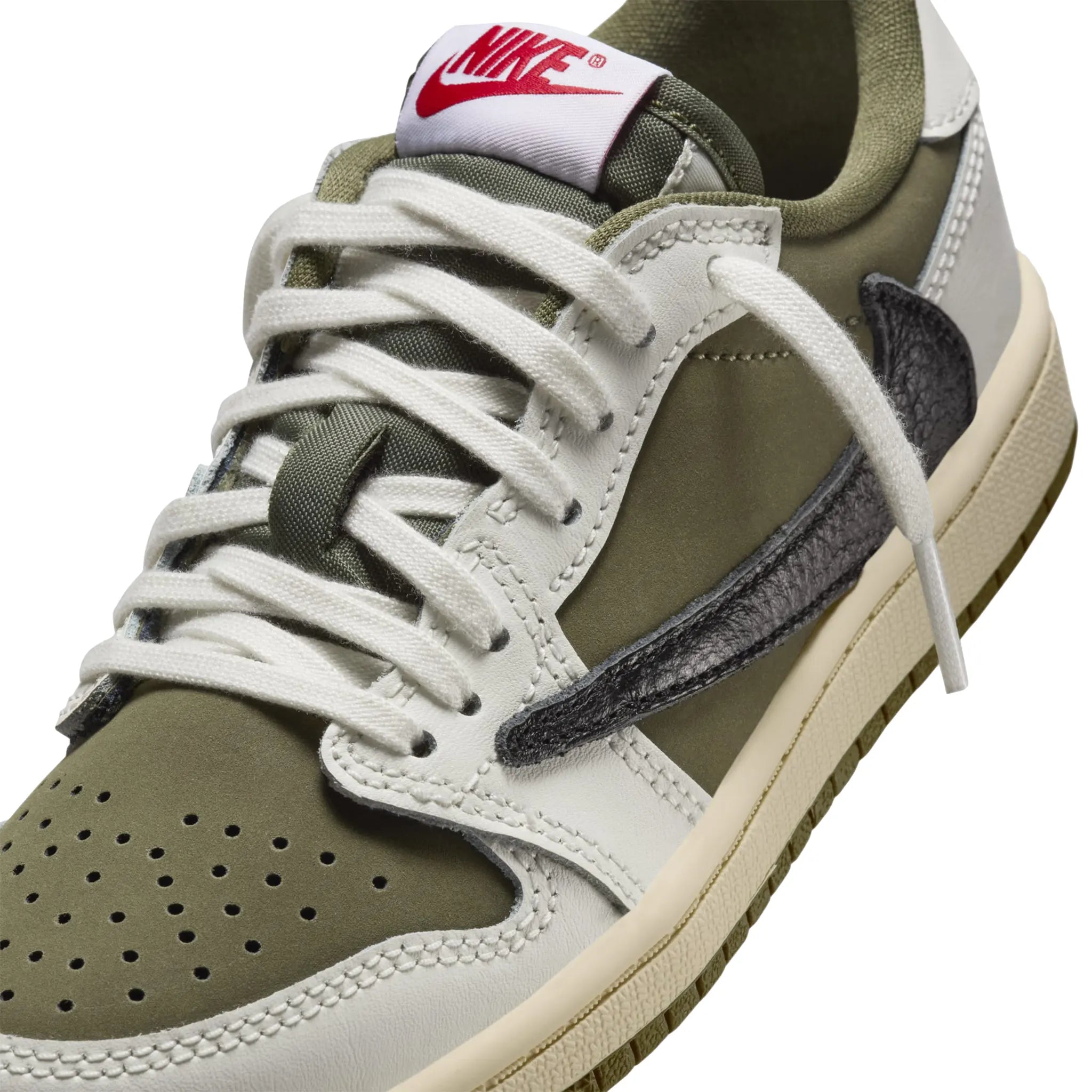Travis Scott x Air Jordan 1 Low OG Medium Olive (PS)