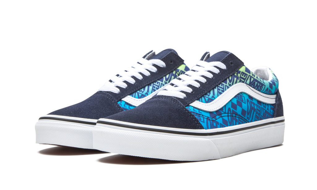 Vans Old Skool Off the Wall Logos - Blue